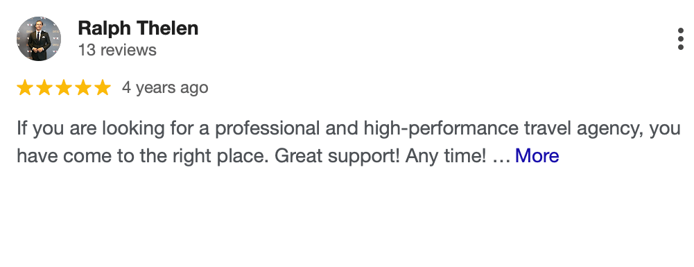 Authentic Google reviews for Ticket-Shop Travel Agency in Konstanz