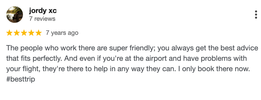 Authentic Google reviews for Ticket-Shop Travel Agency in Konstanz