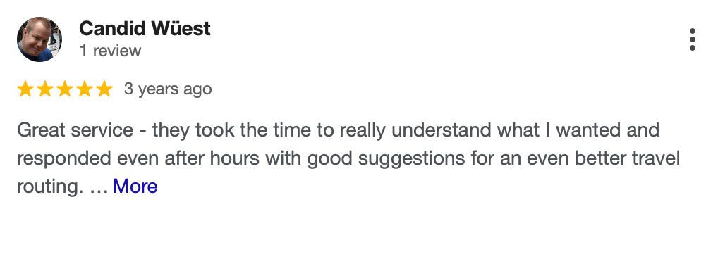 Authentic Google reviews for Ticket-Shop Travel Agency in Konstanz
