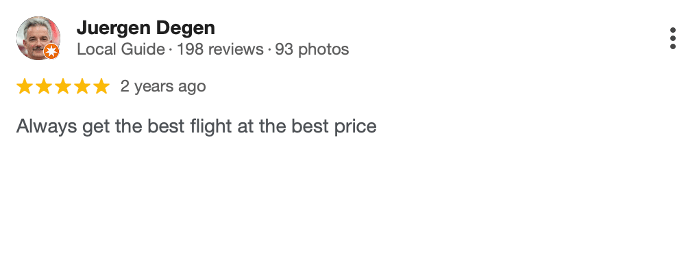 Authentic Google reviews for Ticket-Shop Travel Agency in Konstanz