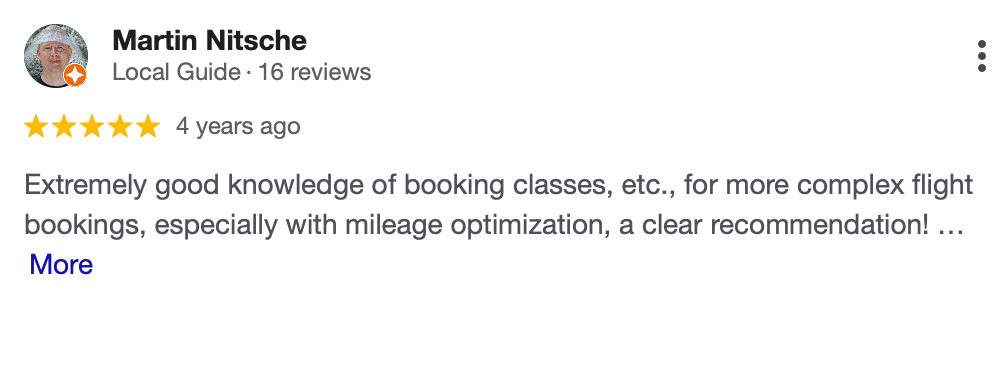 Authentic Google reviews for Ticket-Shop Travel Agency in Konstanz