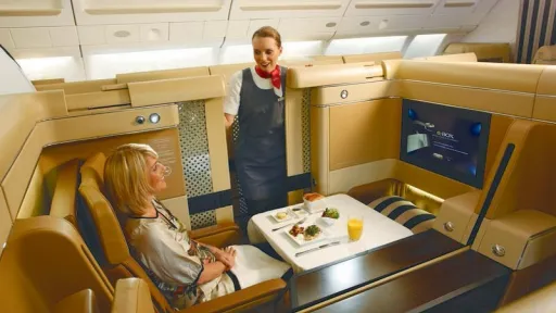 First Class von Ethiad Airlines