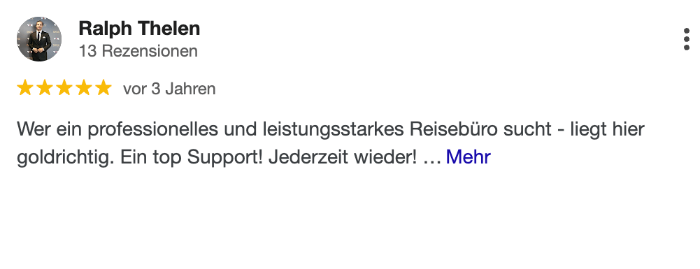 echte Bewertungen bei Google für das Reisebüro Ticket-Shop aus Konstanz